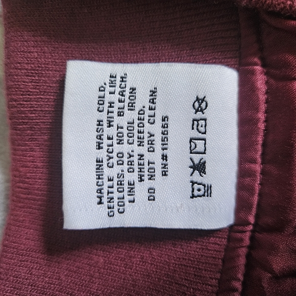 BurgundyWonder Woman Bomber Jacket with Gold Accents - Picture 7 of 12